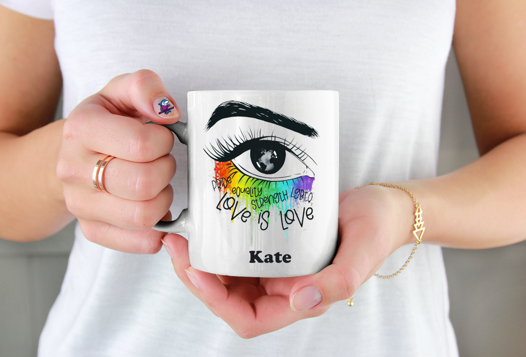 Love Is Love Eye 11oz Cup Mug - Snazzy Dudds