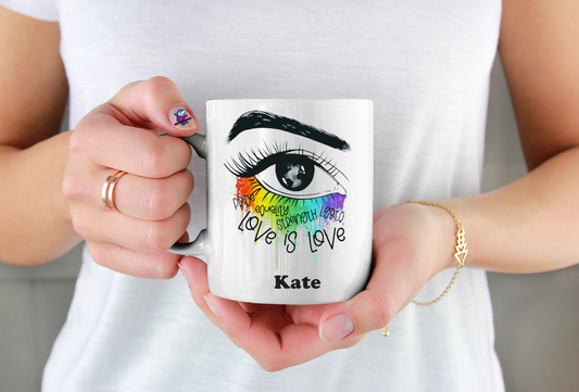 Love Is Love Eye 11oz Cup Mug - Snazzy Dudds