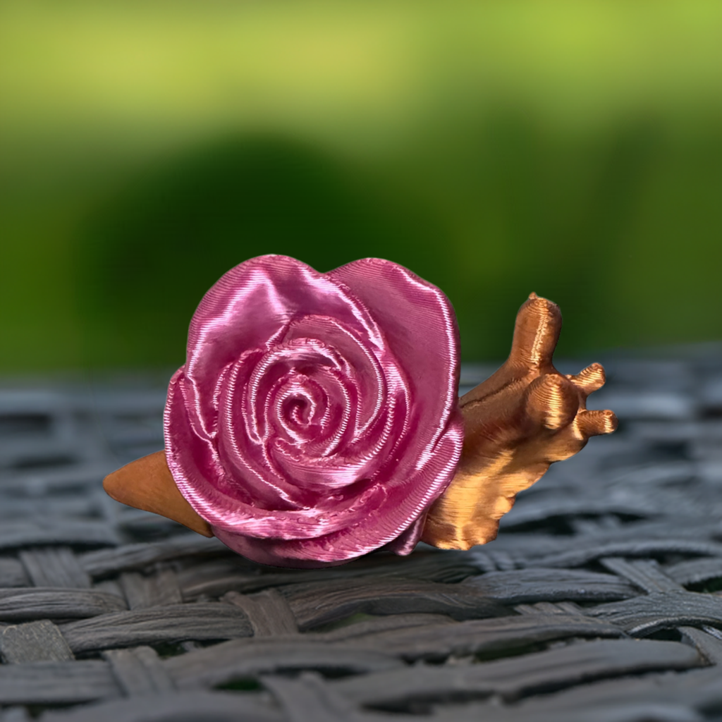 Flexible Fidget Rose Snail 3D Printed Articulated Sensory Toy For ADHD Autism Stimming Adults Kid - Snazzy Dudds
