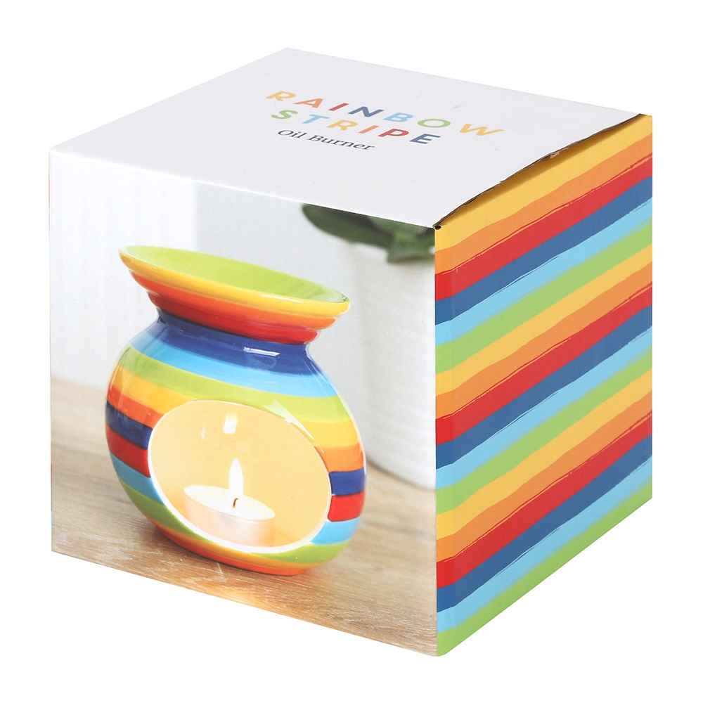 Rainbow Stripe Pride WAX MELT / OIL BURNER - Snazzy Dudds