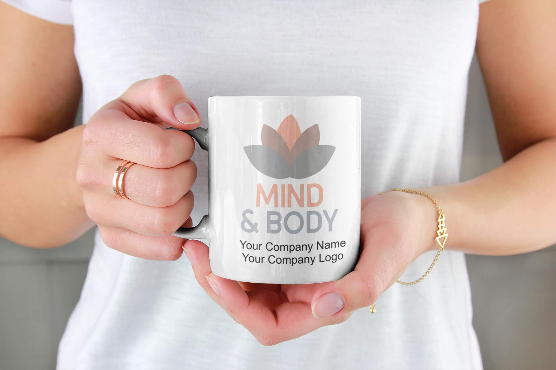 Corporate Events Marketing - Your Company Logo Promotional Gift Cups Bulk Mug - Snazzy Dudds